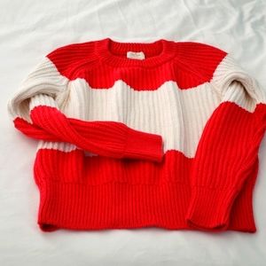 kate spade new york Cable Knit colorblock Sweater
